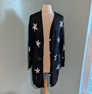Amazon Black and White Star Cardigan